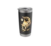 Penguin Howling At The Moon Meme Stainless Steel Insulated Tumbler