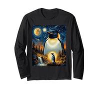 Penguin Howling to The Moon Long Sleeve T-Shirt