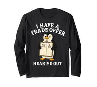 Penguin I Have Made A Offer Hear Me Out Clipboard Long Sleeve T-Shirt