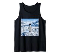 Penguin Ice Coastal Wildlife Landscape Photography Graphic Tank Top