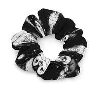 Penguin Ice Cream Cone Sundae Women's Hair Ties Elastic Scrunchies Silk Like Scrunchy Accessories for Sleep