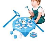 Penguin Ice Game - Puzzle Block Cracker with Hammer, Educational Puzzle Hand Eye Coordination | Family Entertainment for Kids, Animal Rescue