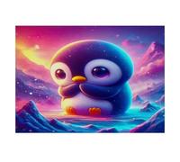 Penguin Ice Mountain Jigsaw Puzzle, 1000 Pcs For Adults | 52x38cm Cardboard, Brain Workout, Accurate Cutting, Adult Hobbyists, Stress Reduction