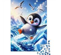 Penguin Ice Snow Jigsaw Puzzle, 1000 Pcs For Adults | 70x50cm Cardboard, Brain Workout, Tight Puzzle Fit, Art Admirers, Stress Reduction