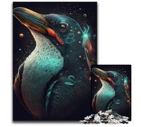 Penguin Illusory 1000 Pieces Puzzles for Adults cardboard Jigsaw Relax & Challenge, Colorful Home Decor Art, for Friends 26X38CM/10.23x14.96inch