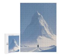 Penguin in A Snowy Mountain Landscape Jigsaw Puzzle, 500 PCS, Indoor Activity for The Home, An Absorbing Project for Relaxed Weekends, at Home