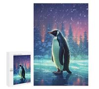 Penguin in Snowy Forest Jigsaw Puzzle for Adults, 1000 PCS - Gift for Winter Evenings - to Assemble, Frame And Display
