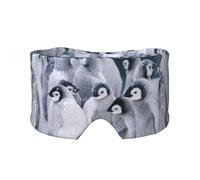 Penguin in The Snow, Full Eye Covers Light Blocking Eye Mask Sleep Eye and Ear Muffs