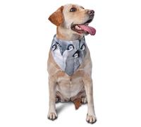Penguin In The SnowDog Bandanas Cat Puppy Scarfs Washable Pet Handkerchief