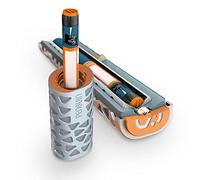 Penguin Insulin Cooler Travel Case - Reusable Temperature-Controlled Diabetic Insulin Pen Cooling Case - Keeps Diabetes Medicine Cold for 24 Hours. Aluminum Carry Case for Diabetic Pen [Silver]