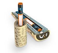 Penguin Insulin Cooler Travel Case - Reusable Temperature-Controlled Diabetic Insulin Pen Cooling Case - Keeps Diabetes Medicine Insulin Cold for 24 Hours. Aluminum Carry Case for Diabetic Pen [Gold]
