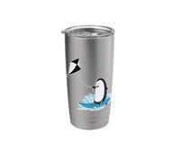 Penguin is Kite Surfing Stainless Steel Insulated Tumbler