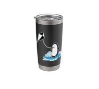 Penguin is Kite Surfing Stainless Steel Insulated Tumbler