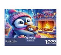 Penguin Jigsaw Puzzles for Adults Kids 1000 Piece Great Gifts Challenge Toy Educational Game Home Decor Mindfulness Therapy 38x26cm/1000pcs