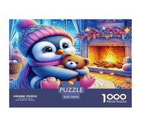 Penguin Jigsaw Puzzles for Adults Kids 1000 Pieces Impossible Challenge Toy Educational Games Home Decor Complex Design Mind Game Adults Only 70x50cm/1000pcs