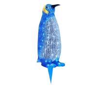 Penguin Light Up Ornaments Lawn Lights Acrylic Penguin Statue With LED Light, Garden Villa Decoration Ground Plug Lights Light Up Penguins Decorations - Weatherproof Figurine For Outdoor Indoor Decor