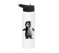 Penguin Little Blue Love Cute Penguins Stainless Steel Insulated Water Bottle
