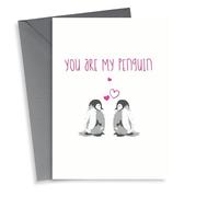 penguin love Valentines Day Card 10381