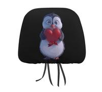 Penguin Lover Bird Headrest Covers Printed Car Seat Head Rest Protector Universal Auto Accessories 1 PCS
