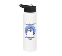 Penguin Lover Funny Just Freaking Love Penguins Quote Stainless Steel Insulated Water Bottle
