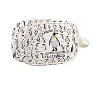 Penguin Lover Gift Animal Lover Antarctica Trip Penguin Cosmetic Bag Animal Breeder Makeup Zipper Pouch (Penguin mb UK)