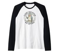 Penguin Lovers Flight was Never an Option Penguin Raglan Baseball Tee