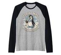 Penguin Lovers Flight was Never an Option Penguin Raglan Baseball Tee