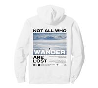 Penguin Meme But Why Mountain Not All Who Wander Are Lost Pullover Hoodie