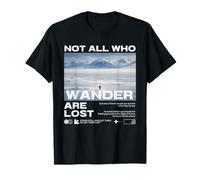 Penguin Meme But Why Mountain Not All Who Wander are Lost T-Shirt