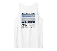 Penguin Meme But Why Mountain Not All Who Wander are Lost Tank Top