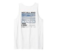 Penguin Meme But Why Mountain Not All Who Wander are Lost Tank Top
