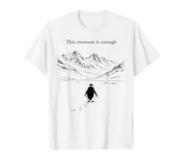Penguin Meme Viral Internet This Moment is Enough T-Shirt