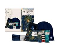 Penguin Men’s Grooming Gift Set - Shampoo, Conditioner, Body Wash, Socks & Beanie