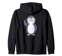 Penguin Nerd Zip Hoodie