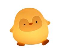 Penguin Night Light - Cute Animal Lamp | LED Bedside Light for Children, Silicone Bedside Table Pat Light, Rechargeable Table Lamp, Desktop Lighting Device Cardboard