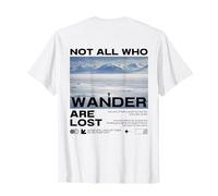 Penguin Not All Who Wander are Lost But Why Backprint T-Shirt