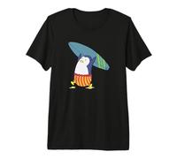 Penguin Nothing is Better Than Surfing Premium T-Shirt