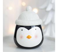 Penguin Oil Burner - Ceramic Aromatherapy Diffuser with Tealight Holder, Ideal for Home Fragrance, Decorative Penguin Design, Gift for Penguin Enthusiasts