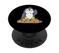 Penguin on a Cookie PopSockets Adhesive PopGrip