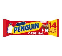 Penguin Original Family Pack, Chocolate Cream Filled Biscuit Bars, Milk Chocolate Coating, 344g, Pack of 14 Each
