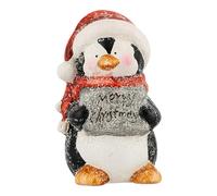 Penguin Ornament With Merry Christmas Sign