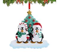 Penguin Ornaments for Christmas Tree, Penguin Couple Ornaments for Christmas Tree, Hanging Decoration of the Penguin Family | and Kitchen Decoration, Winter Christmas Decoration Made of Resin for the
