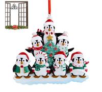 Penguin Ornaments for Christmas Tree, Penguin Couple Ornaments for Christmas Tree, Hanging Decoration of the Penguin Family, Farmhouse Ornaments for Holiday Parties, Winter Christmas Ornaments a