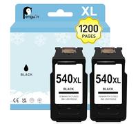Penguin PG-540XL black Ink Cartridge for Canon 540 XL Compatible with TS5151 TS5150 MG4250 MG2250 MG2100 MG3550 MG3200 MG3150 MG3650 MG4250 MG2150 MG3250 MX435 MX475 Printer Ink Replacement 2 Black