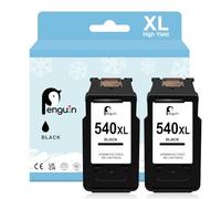 Penguin PG-540XL for Canon 540 XL Compatible with TS5151 TS5150 MG4250 MG2250 MG2100 MG3550 MG3200 MG3150 MG3650 MG4250 MG2150 MG3250 MX435 MX475 MX530 Ink Cartridge Replacement 2 Black