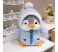 Penguin Pillow Plush Toy, Soft Kawaii Animal Squishy Cuddly Toys, Adorable Cotton Stuffed Hugging Plushies for Sleeping, Stress Relief, Relaxation, Home Decor & Gifts for Kids Adults (Blue,45cm)