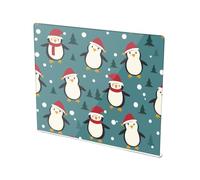 Penguin Pine Tree Snow Acrylic Cutting Board with Counter Lip Non-Slip Cutting Plate for Kitchen Countertop
