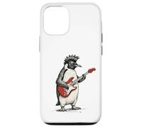 Penguin Playing Guitar Rock & Roll Penguins Rocker Music Case for iPhone 12/12 Pro