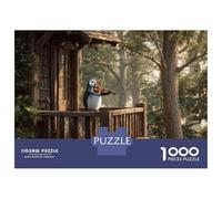 Penguin Playing Violin Jigsaw 1000 Pieces for Adults Challenge Toy Jungle Animals Impossible Puzzle Educational Game Home Decoration 38x26cm/1000pcs