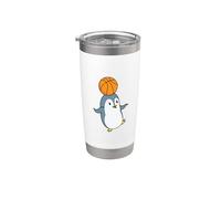 Penguin Plays Basketball Stainless Steel Insulated Tumbler